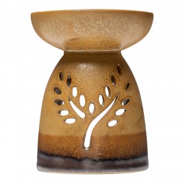 Keramická aromalampa na esenciálne oleje BODHI - hnedá