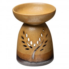 Keramická aromalampa na esenciálne oleje BODHI - hnedá