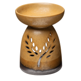 Keramická aromalampa na esenciálne oleje BODHI - hnedá