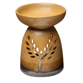 Keramická aromalampa na esenciálne oleje BODHI - hnedá