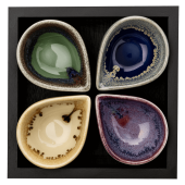 Keramická miska na masážny olej - SET 