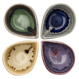 Keramická miska na masážny olej - SET 