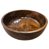 Nádoba z masívu na bylinný kúpeľ nôh pre Thajskú masáž