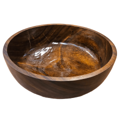 Nádoba z masívu na bylinný kúpeľ nôh pre Thajskú masáž