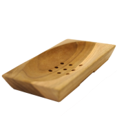 Drevená mydelnička BALI svetlá obdĺnžík