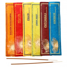 Himalájske vonné tyčinky SET PREMIUM 6x15ks - 100 % prírodné